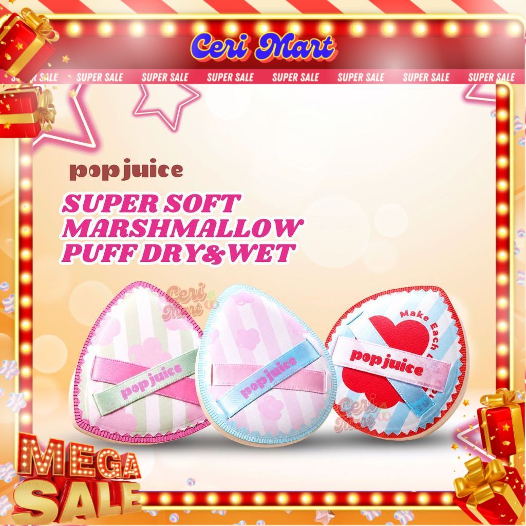 POPJUICE Super Soft Marshmallow Puff Skin - Friendly Dry & Durable