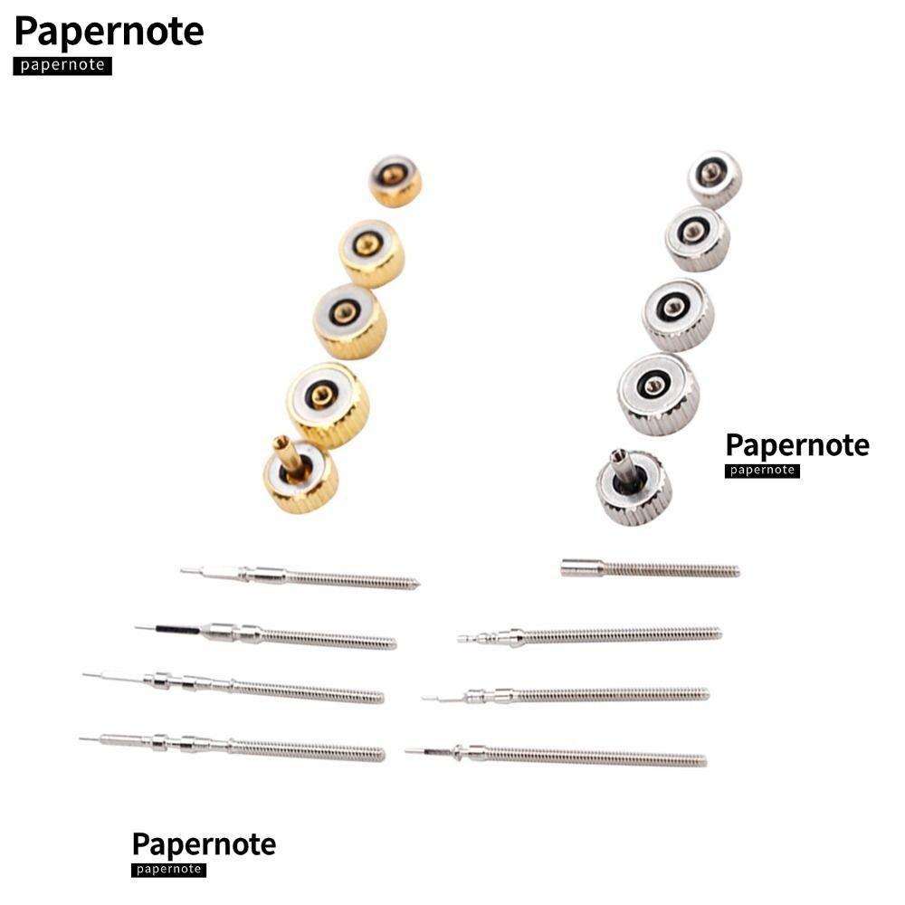 PAPERNOTE มงกุฎนาฬิกา, ชุดบาร์สปริงคละชุดนาฬิกาซ่อมเครื่องมือ, กล่องเก็บของ Divers Watch Stem Extend