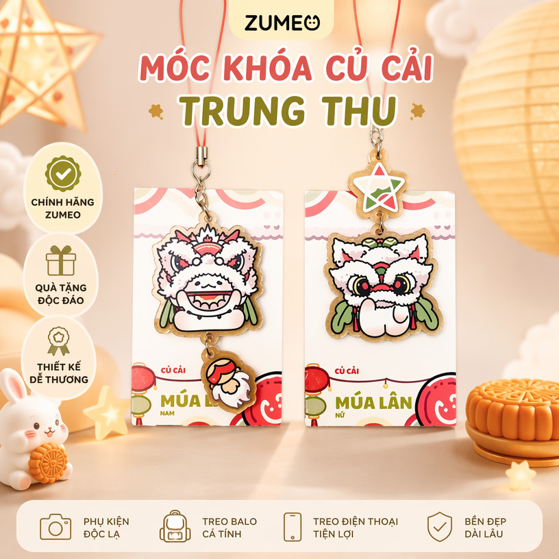 [ZUMEO] MID-AUTUMN Radish KEYCHAIN - KEYCHAIN - Radish PHONECHAIN nlp
