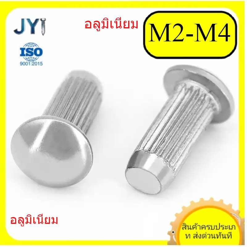 ป้ายอลูมิเนียม Rivet ลายแผ่นป้ายครึ่งรอบหัว Rivet M2/M2.5/M3/M4 (SZ-JY888)