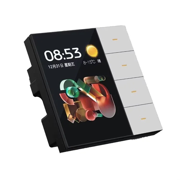 Y3PH SIXWGH Smart Life สมาร์ทสวิทช์ผนัง 4 Gang WiFi Zigbee แผง Radar Sensor สีสันที่กําหนดเอง Luxury