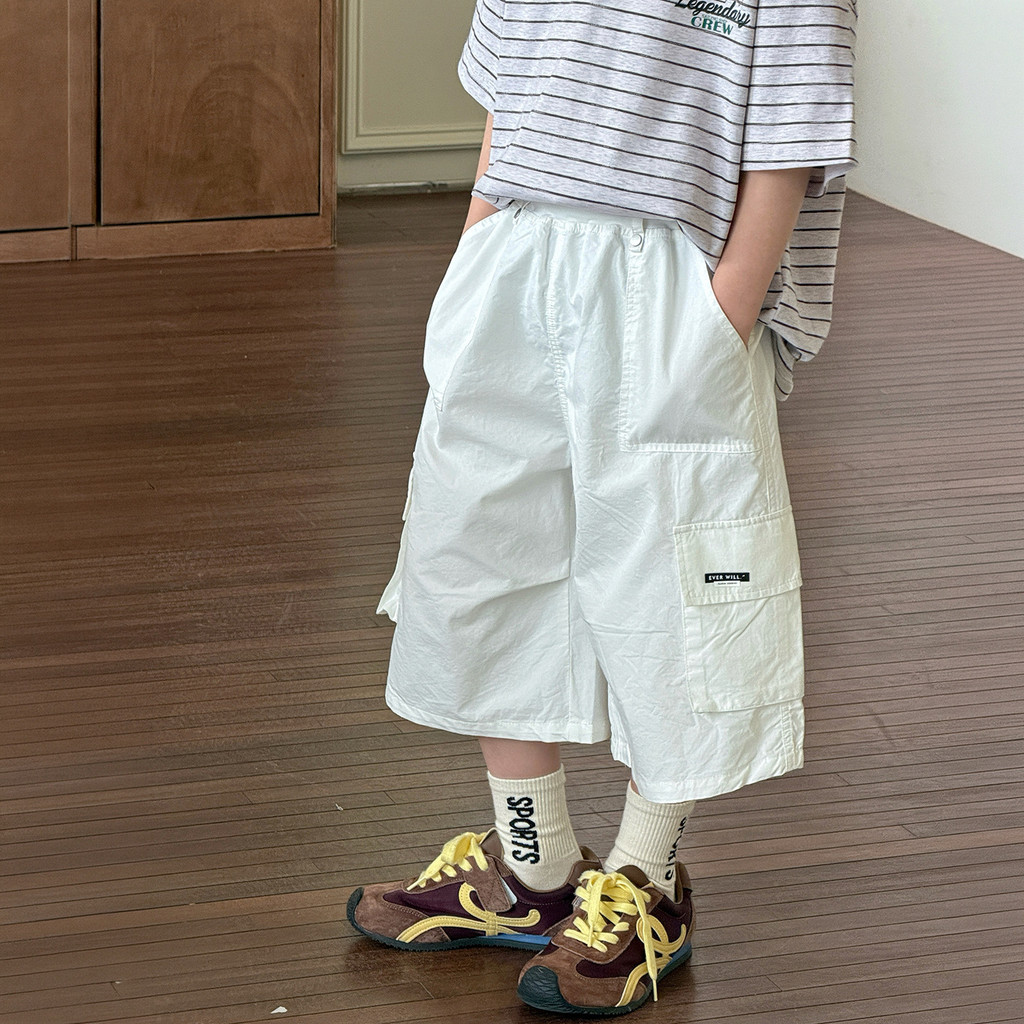Cotton Shop กางเกงขาสั้นเด็กชายเด็กกางเกงขาม้ากลาง 0 เวอร์ชั่นเกาหลี Jane อินเทรนด์ All-Ma