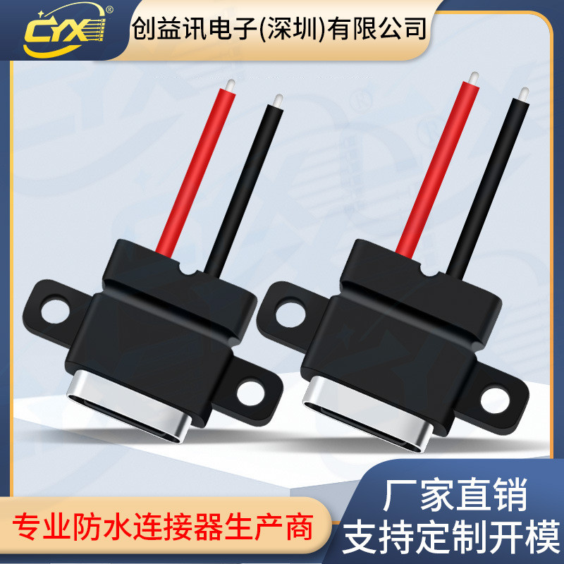 Type-c กันน้ําหญิงผู้ถือ 2P ลวดเชื่อมประเภท Fast CHARGING Connector Early Education เครื่องแต่งหน้าก