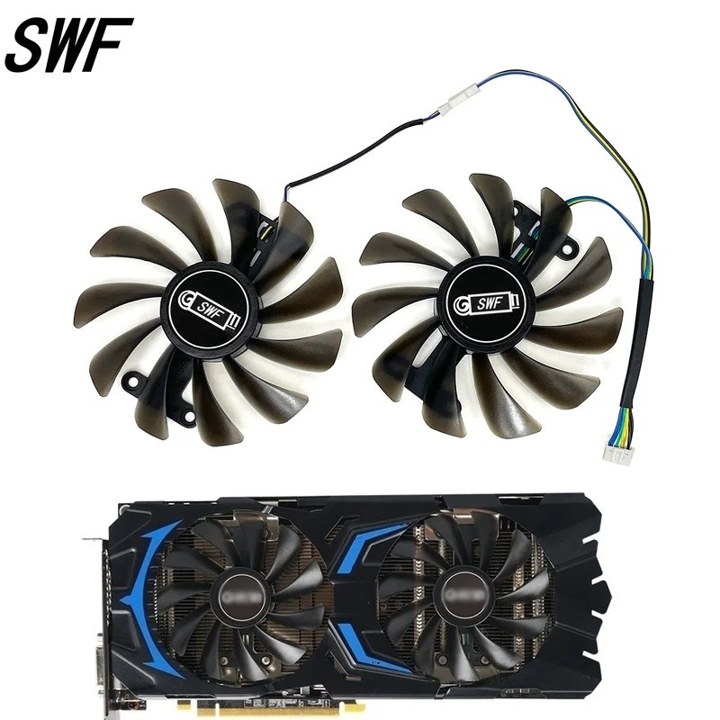*2 ชิ้น/ล็อต GTX1070 GTX1070Ti/1080 พัดลมสําหรับ KFA2 GALAX GeForce GTX 1070 1070Ti 1080 EXOC SNPR ก