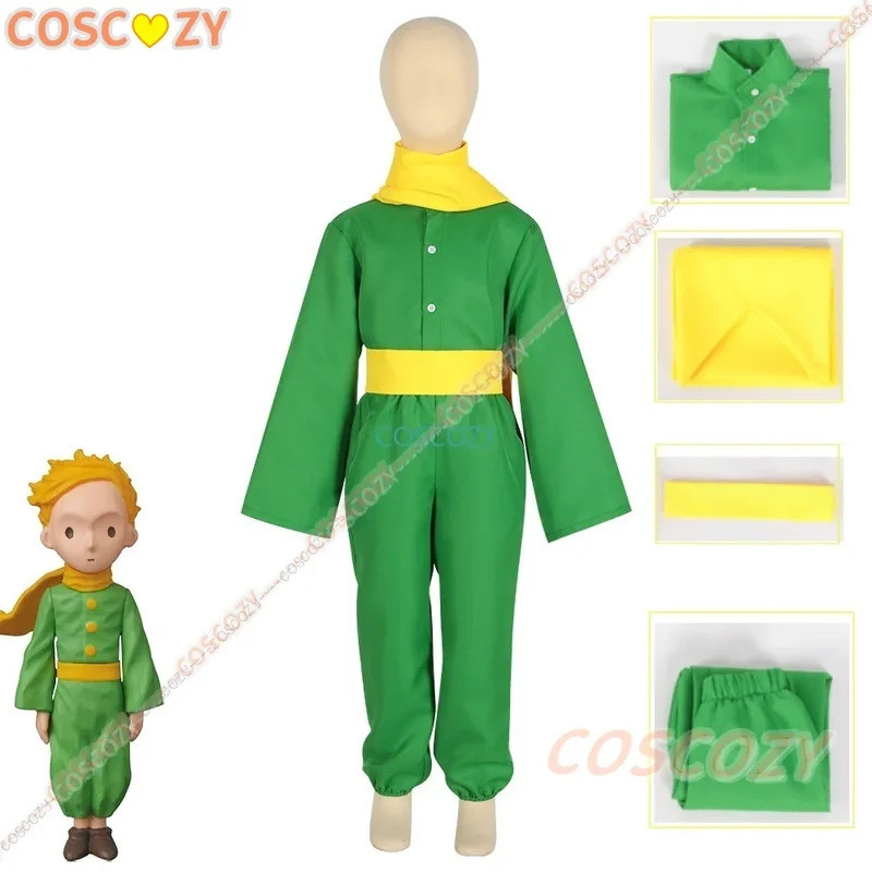 2025Anime Little Small Prince สีเขียวคอสเพลย์เครื่องแต่งกายวิกผมฮาโลวีน Carnival ชุดใหม่ Carnival วั