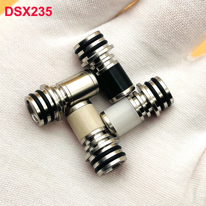 DSX235-T12 510 Drip Tip 316 สแตนเลส+เหล็ก pom peek mulet 510 ปากหยดน้ํา#DSX235-T12 510 Drip Tip 316 