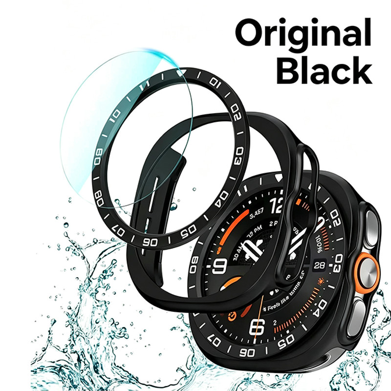 แหวน BEZEL สําหรับ Samsung Galaxy Watch ultra 2 นาฬิกาฝาครอบป้องกันพร้อม BEZEL + ตัวป้องกันหน้าจอ + 