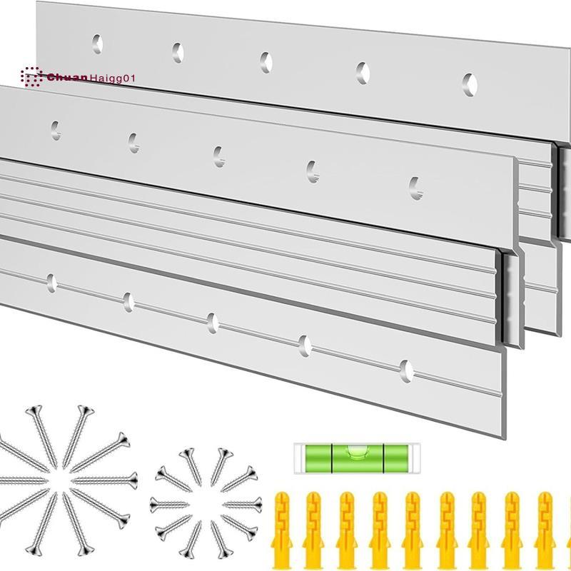 80 Lbs Load Heavy Duty French Cleat Picture Hanger Interlocking Z Bar Clip with Bubble Level Heavy D