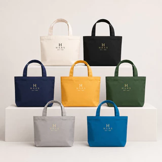 haas H Mini Lucky Bag กระเป๋าผ้ามินิมอล 7 สีมงคล เสริมโชค เสริมลุค รหัส HALAG096
