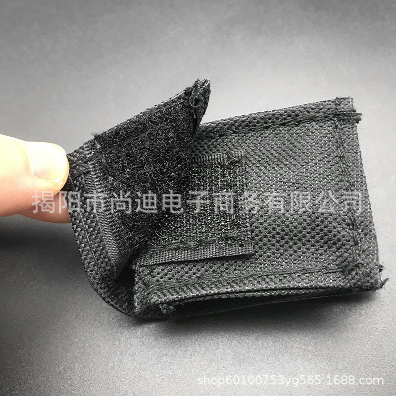 ราคาต่ํา Seckill 9V Active Pickup Battery Bag Nylon Nine-Volt Battery Bag with Hook Surface Wool Sur
