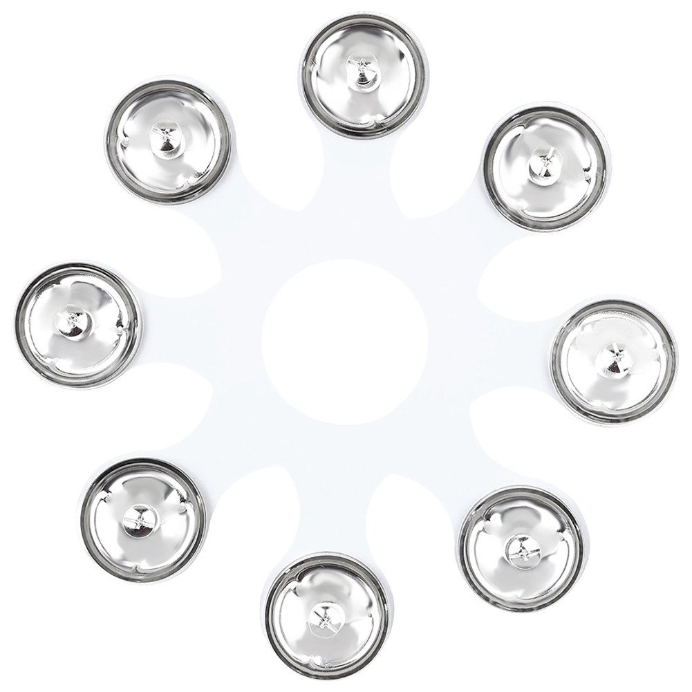 Ღ Cymbal Ring Bell Wear Resist Tambourine Hi-Hat Stainless Steel Cymbal Hi-Hat Bell Drum Percussion 