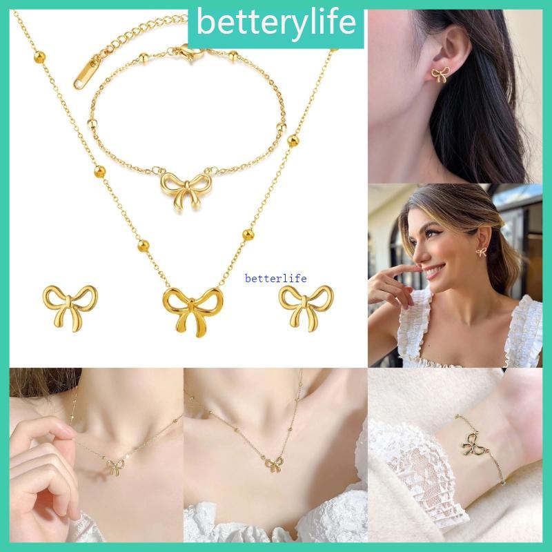 BTF สร้อยคอกุทัณฑ์เหล็กไทเทเนียมสําหรับผู้หญิงสาวสร้อยข้อมือเครื่องประดับสําหรับผู้หญิงสาว