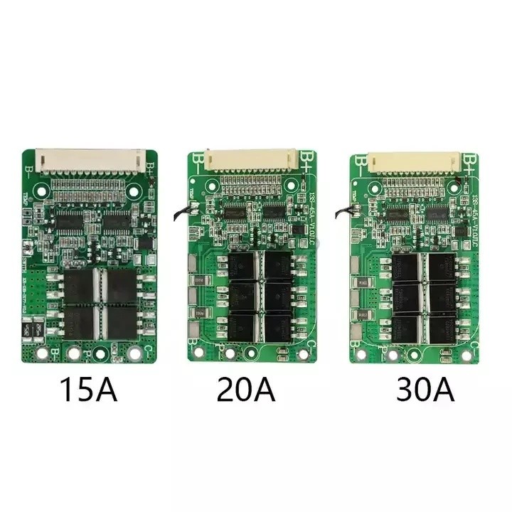 BMS 48V 13S แบตเตอรี่ลิเธียม Balancer Board 13S 48V BMS 15A 20A 30A 18650 แบตเตอรี่ Pack ชาร์จ PCB ส