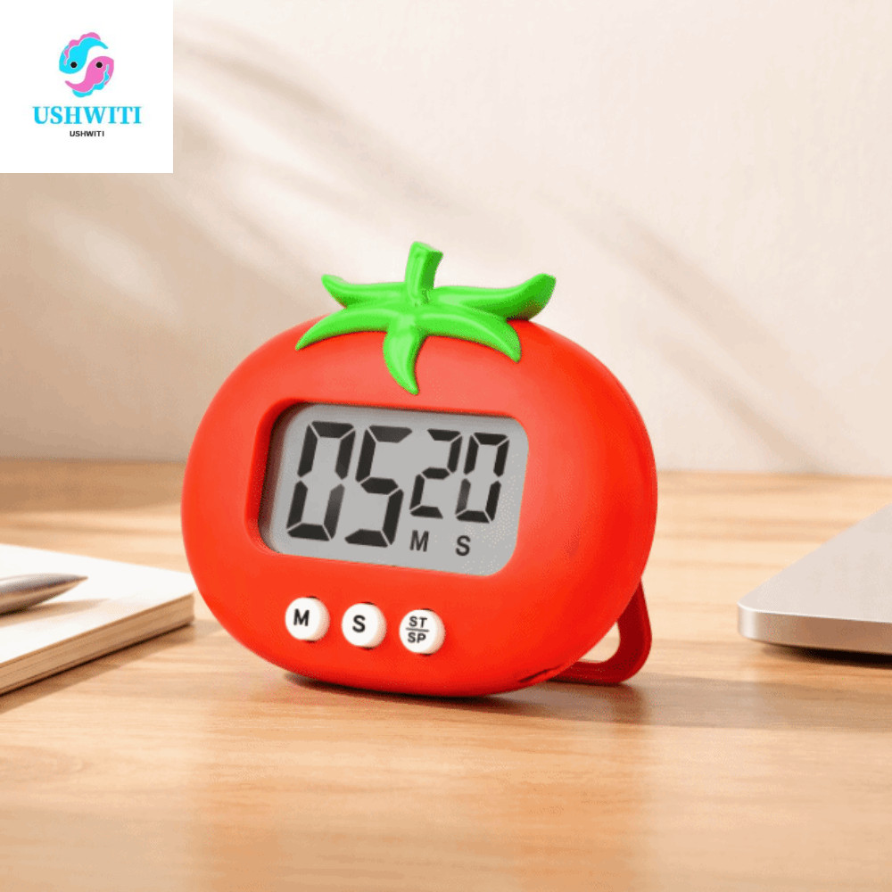 MLINX Pomodoro Timer, Focus Aid Learning Timer Reminder Tomato Shape Counting Timer, Multifunctional