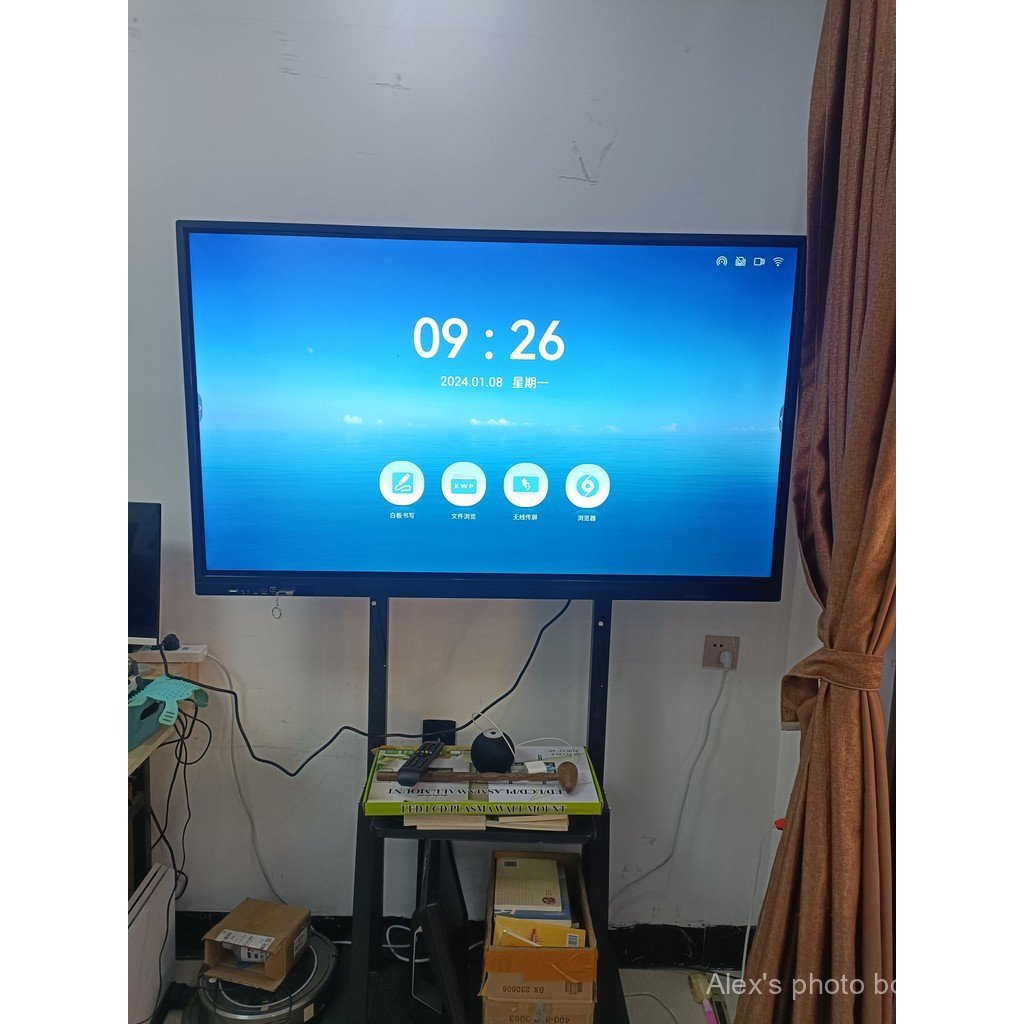 65 นิ้ว 75 นิ้ว 86 นิ้วไวท์บอร์ดแบบโต้ตอบ 2K 4K LCD ไวท์บอร์ดโต้ตอบ IVDQ