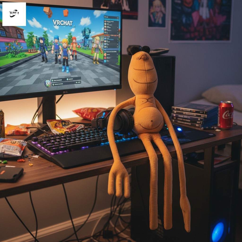 VRChat Marcus ของเล่นตุ๊กตายาว 19.5 ซม. ตุ๊กตายัดไส้นุ่มสําหรับนักเล่นเกมตกแต่งของขวัญ