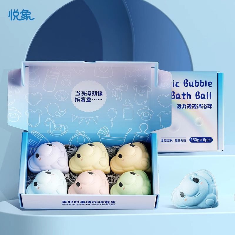 Yuexiang Bath Ball เด็กทุ่มเทกับของเล่นจํานวนมาก Bubble Bath Balls เด็กน้ํามันหอมระเหย Bath Bag Baby