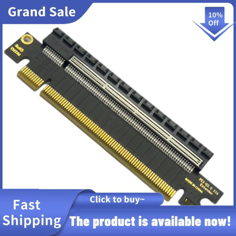 PCI-E เป็น PCI-E 16X แปลงอะแดปเตอร์ - ขั้วต่อสล็อต 180 องศา รองรับ PCI Express 5.0 X16 Gen3-5