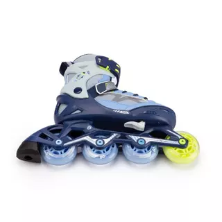 Decathlon Kids' Inline Fitness Skates Fit3 - Abyss Grey รองเท้าอินไลน์สเก็ตเด็กเพื่อการออกกำลังกาย รุ่น Fit3 - Blue