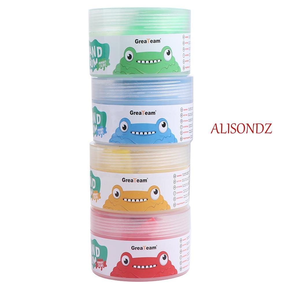 ALISONDZ Finger Training Putty, 4 ชิ้น/เซ็ตนุ่มยืดมือ Putty Squiz ของเล่น,ของเล่นเพื่อการศึกษา Soft 