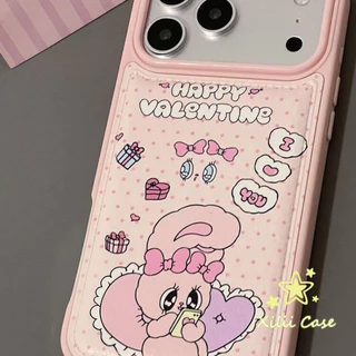 รูใหญ่พองลม ลายโบว์ กระต่าย น่ารัก เคส สำหรับIPhone 16 17 15 11 AIR 13 12 14 Pro Max XR 7 16 14 15 8 Plus X XS SE