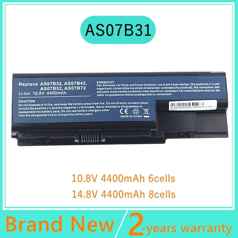 Juyaning AS07B31 AS07B32 AS07B41 แบตเตอรี่แล็ปท็อปสําหรับ acer Aspire 5739 5910G 5920 5920G 5930G 59