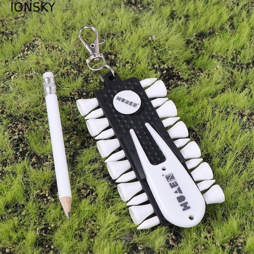 IONSKY Golf Tees Rack, Divot Repair Tool Storage อุปกรณ์ Golf Tees Holder, Multifunctional เปลี่ยน M