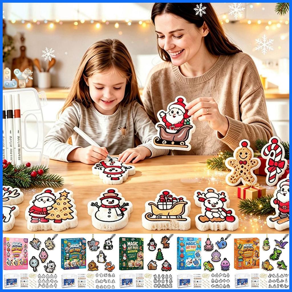 Kids Texture 3D Paint Set DIY Creative Paint By Number การศึกษาสัตว์โฟม Texture Craft Set สําหรับ Ho