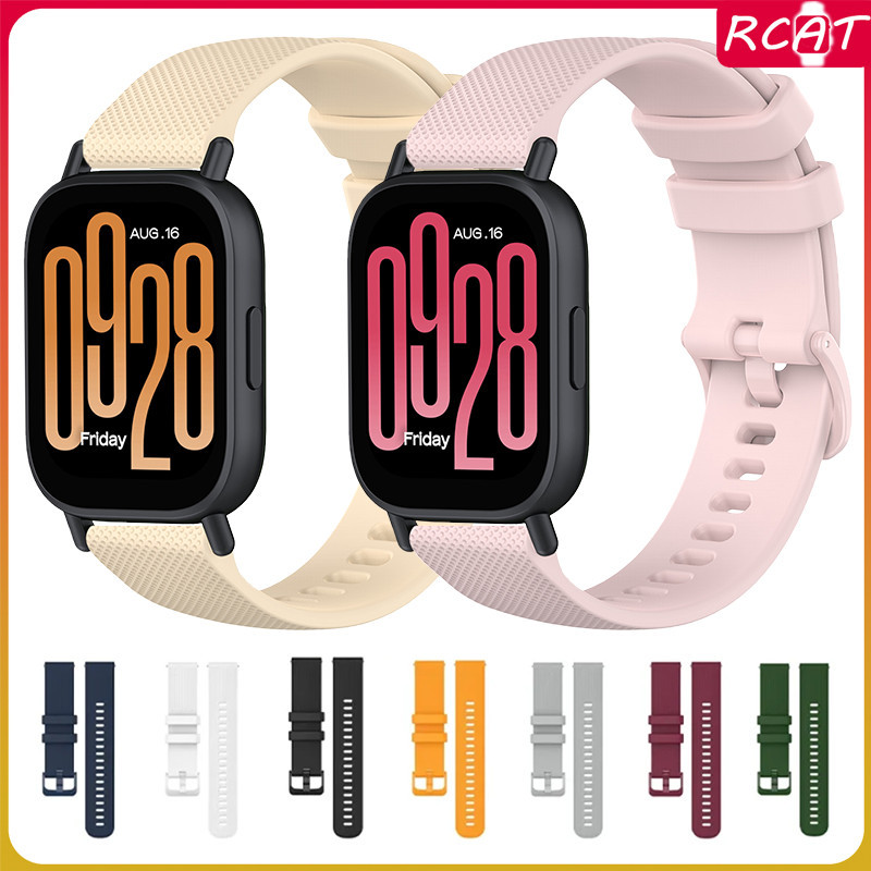 สายซิลิโคน 20มม 22มม for Redmi Watch 5 Active/5 Lite/Garmin/Amazfit Bip 6/Samsung Galaxy Watch/Huawei/Xiaomi Watch