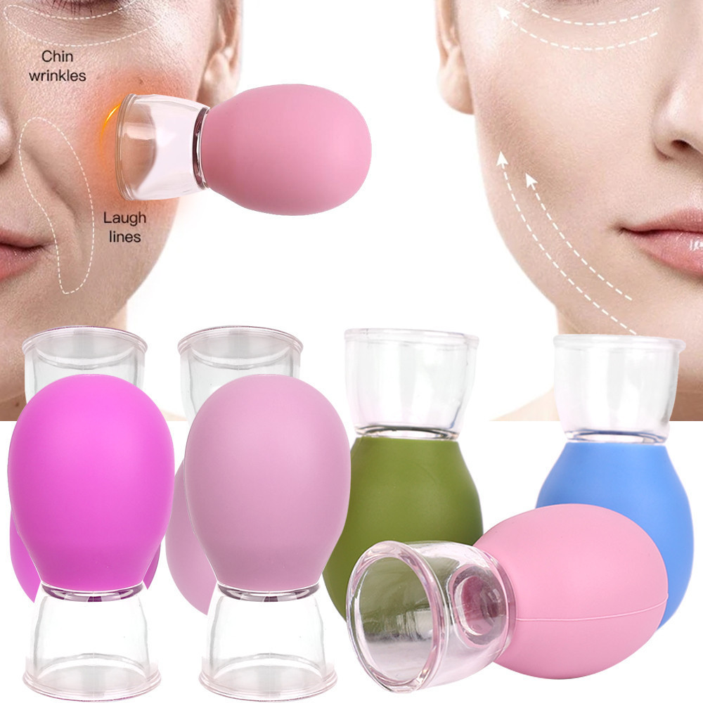 fox1 Silicone Cupping Massage Cup Anti-cellulite Cans Vacuum Cupping Massager Skin Lifting
