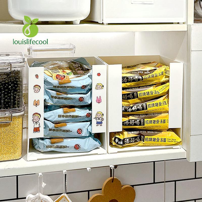 Louislifecool Korea Ramen Storage Box Noodle Cup Tissue Bins Mask Organizer ใหม่