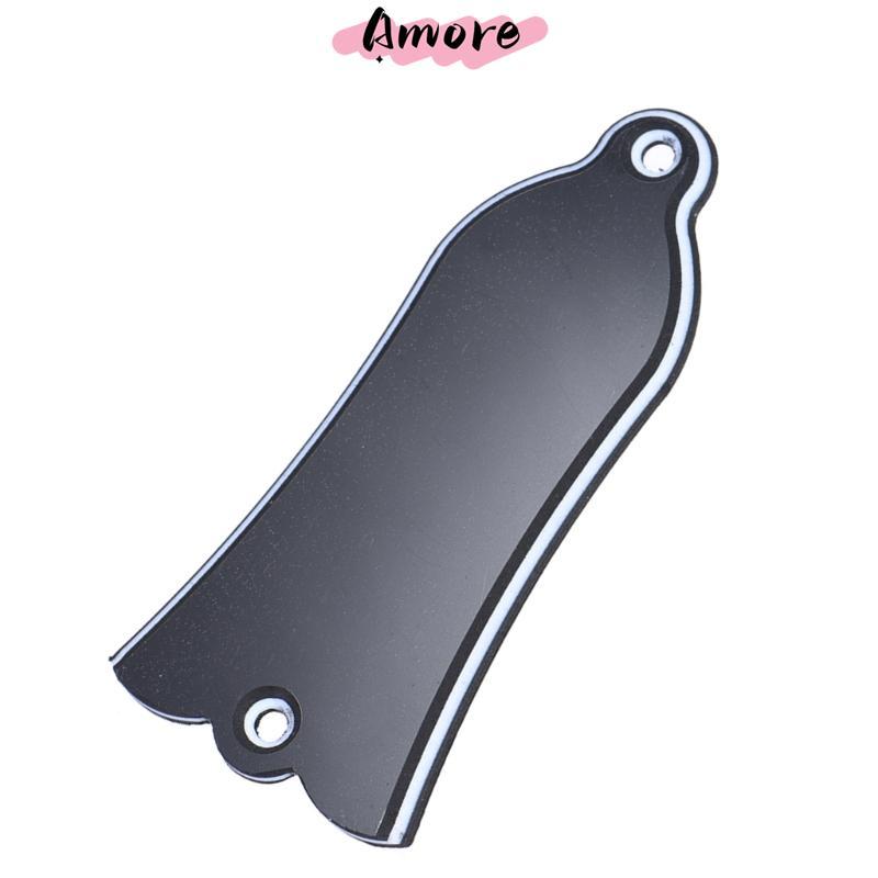 Amore พลาสติกกีตาร์ไฟฟ้า Trusses Rod Cover Bell Shape Truss Rod Cover Plate