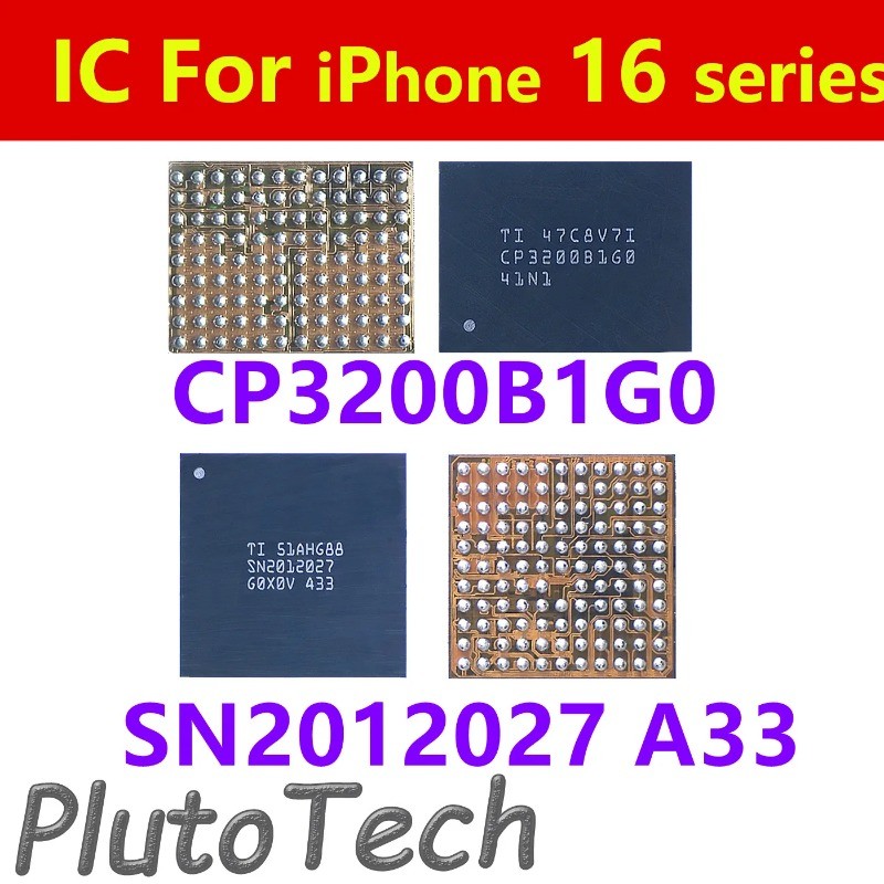 CP3200B1G0 SN2012027 A33 338S01119 338S00843 U2 USB ชาร์จ Baseban IC สําหรับ 16 Pro Max วงจรรวมชิปเซ