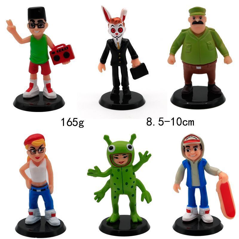 Subway Parkour ตุ๊กตา 6 ประเภท Subway Surfers รูป Jack ตุ๊กตาเกมใหม่สินค้าตกแต่งรุ่น