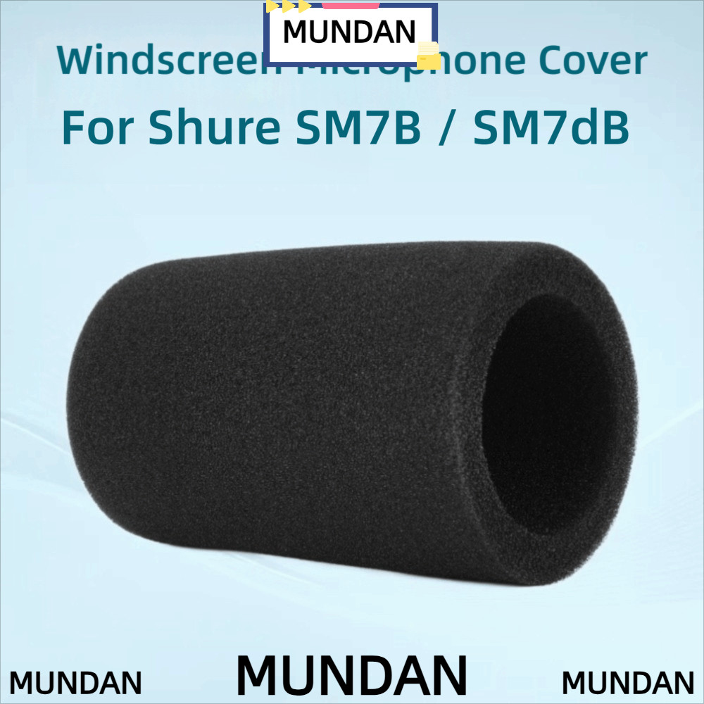 MUNDAN 1pcs ไมโครโฟน,Windproof เปลี่ยน Mic กระจก, Professional Flocked ฟองน้ําโฟม Pop Filter สําหรับ