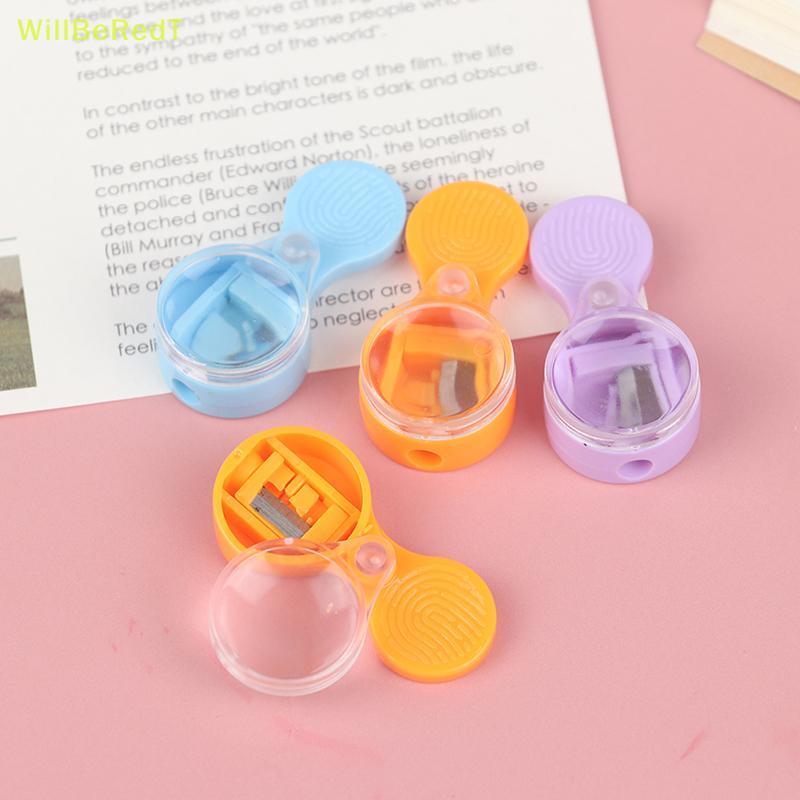 [WillBeRedT] 4pcs Pointer Pencil Sharpener Mini 2mm Leads Sharpener เครื่องเหลาแบบพกพา [ใหม่]