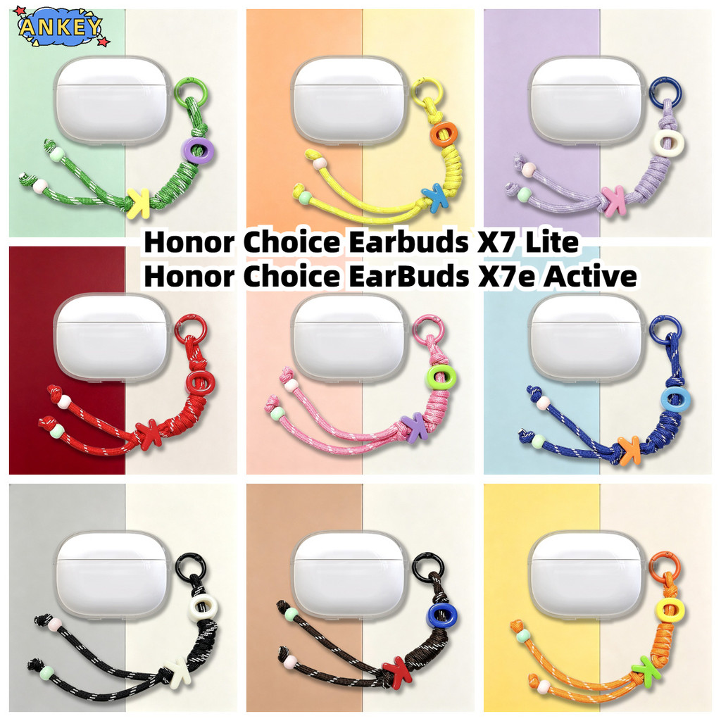 Compatible with Honor Choice Earbuds X7e Active Case Protective Transparent Clear TPU Covers for Hon
