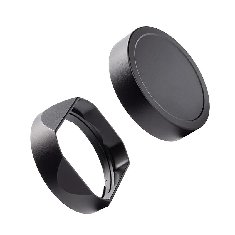DBZZ Metal Lens Hood with Lens Cap for Sigma 45/24/90mm - Black