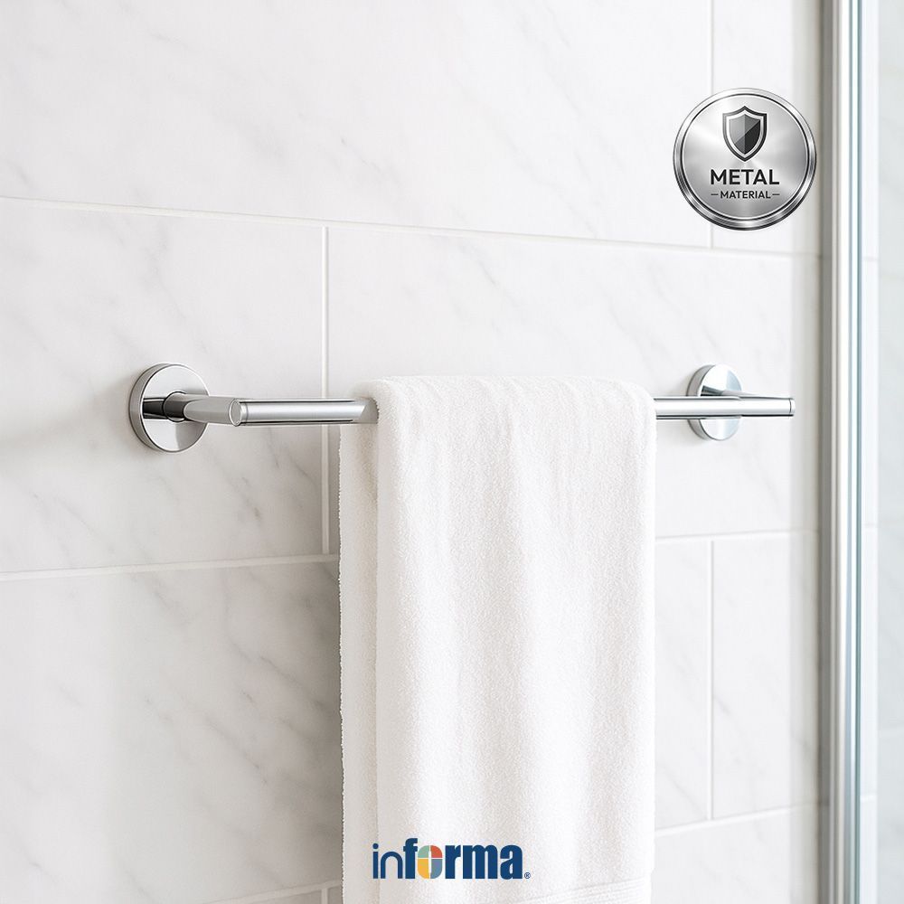 GANTUNGAN Informa Wall Towel Hanger - Silver Towel Hook Hook Hook Hook Bath Hanger Wall Hook