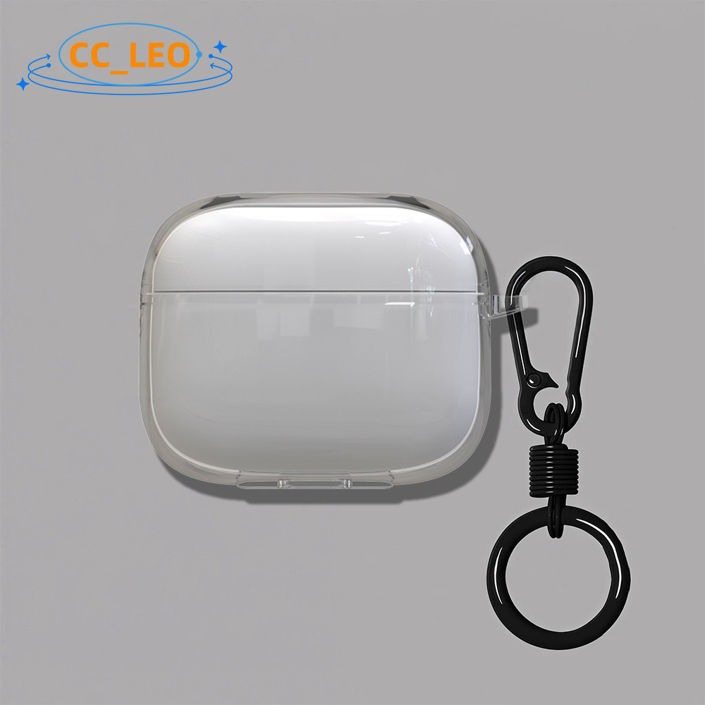 Suitable for Honor Choice EarBuds X7e Active Cute Clear Soft Case Metal Colorful Finger Ring Pendant