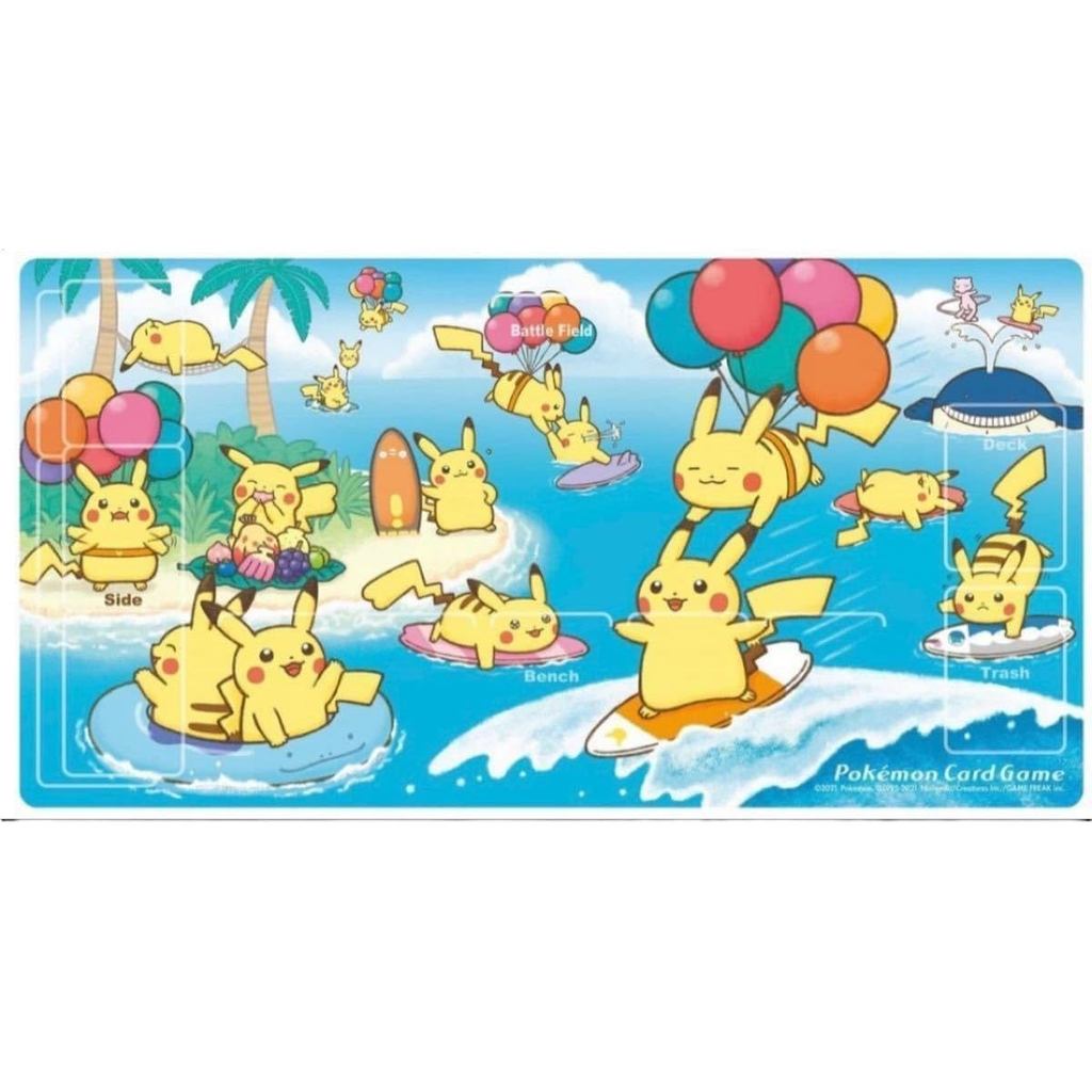 Pokémon Card Game Rubber Playmat: Surfing Pikachu & Flying Pikachu