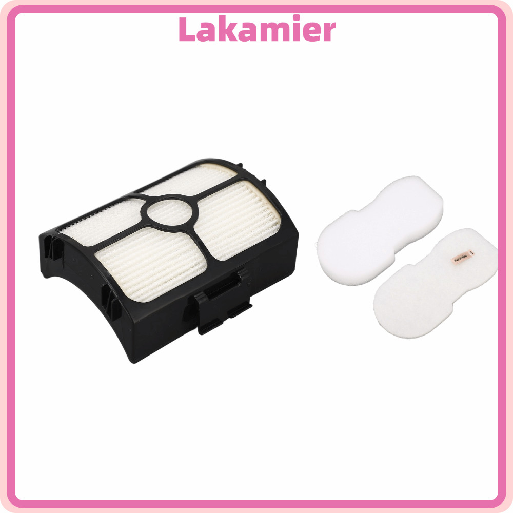 LAKA 3PCS ชุดกรองเครื่องดูดฝุ่น, ABS + โฟมประสิทธิภาพสูงเครื่องดูดฝุ่นแบบใช้ซ้ําได้,สีดําทนทานชุดกรอ