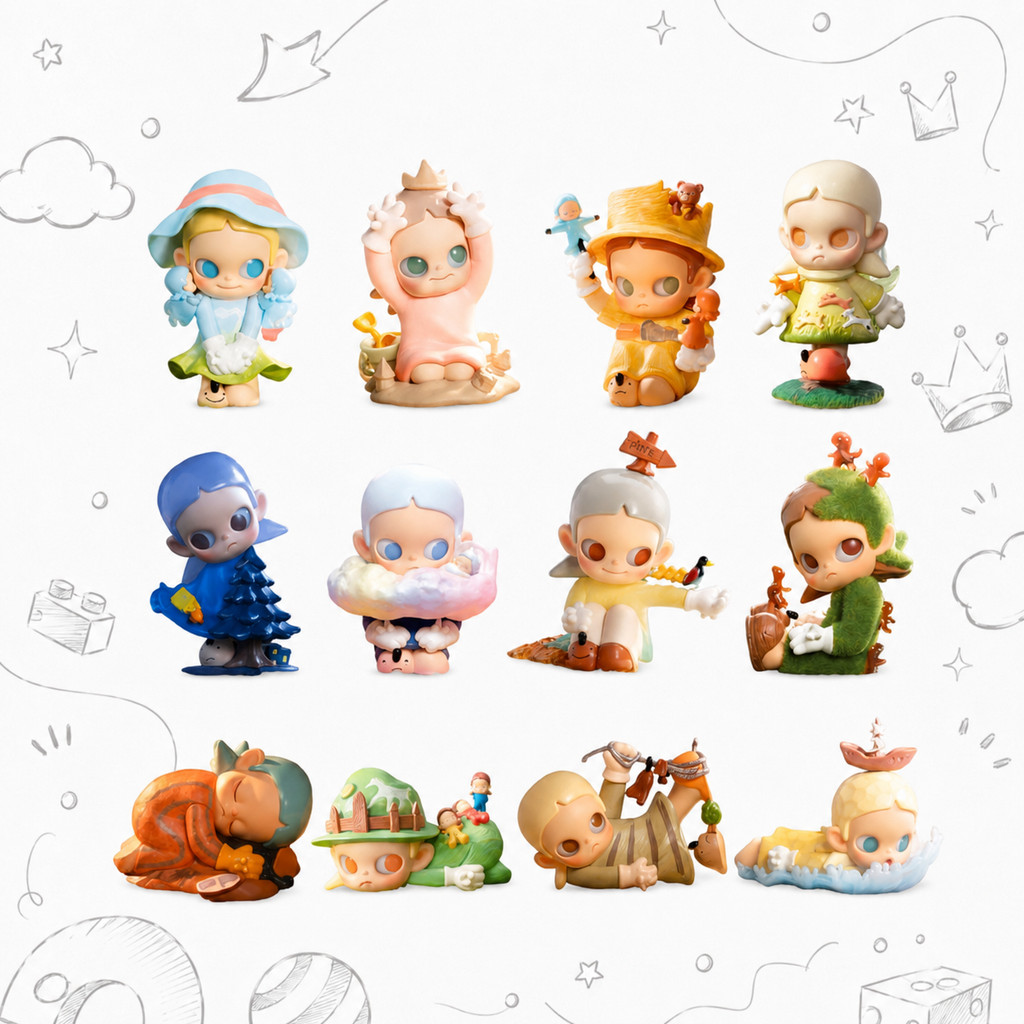 POPMART Zsiga Slow Down Series Mystery Box ของเล่นเครื่องประดับของขวัญ