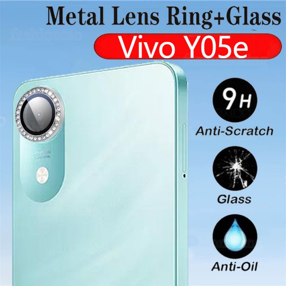 เลนส์กล้องโลหะสําหรับ Vivo Y05e VivoY05e Y 05 Y05 e VivoY11d Y11 d Y 11d Y21d Y31d Y31s Y31t 4G 5G 2