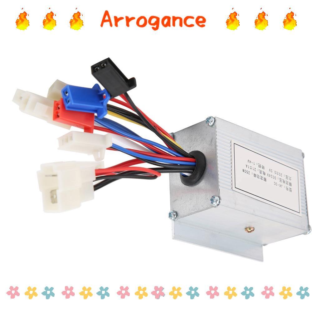 ARROGANCED E-scooter Brushed Controller, 8.2x6.6x3.7 ซม.24V 250W มอเตอร์คอนโทรลเลอร์แปรง, ทนทานเงินอ