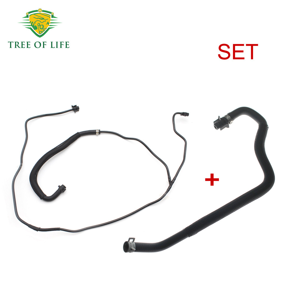 2X สั้นและยาวถังน้ํากลับท่อสําหรับ Ford kuga Escape Focus C-MAX 1.6 BV6Z-8K012-C BV6Z-8K012-A CV618K