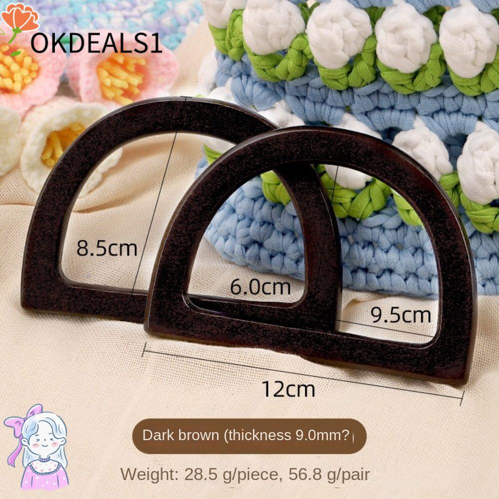 DEALSHOP D Ring Handle, Diy Colourful Bag Handle Handbag