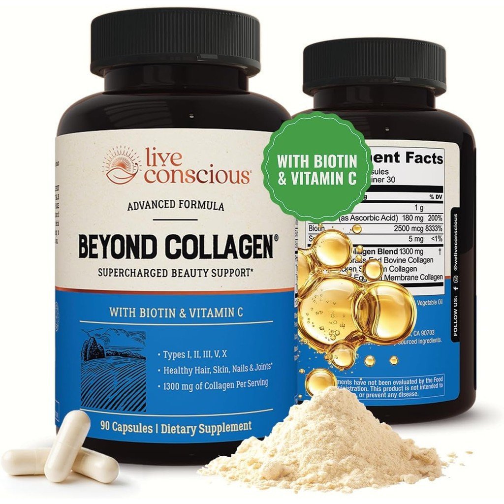 Live Conscious Beyond Collagen Tailor Collagen Capsules - ป.คอเต่าผีเสื้อผีเสื้อผีเสื้อเดิมทอทอทอกท 