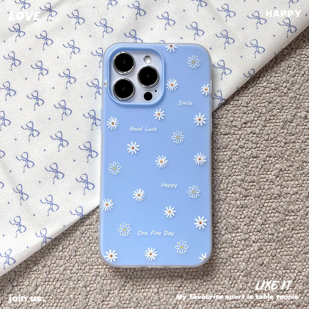 เคสโทรศัพท์สําหรับ iPhone Jelly Case 2 in 1 Flower Jelly