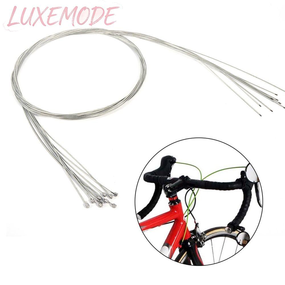 LUXEMODE 10 ชิ้นจักรยานเสือหมอบสายเกียร์, 2 เมตรยาว Shifter สายสแตนเลส Shifter สําหรับแผนที่ขี่จักรย